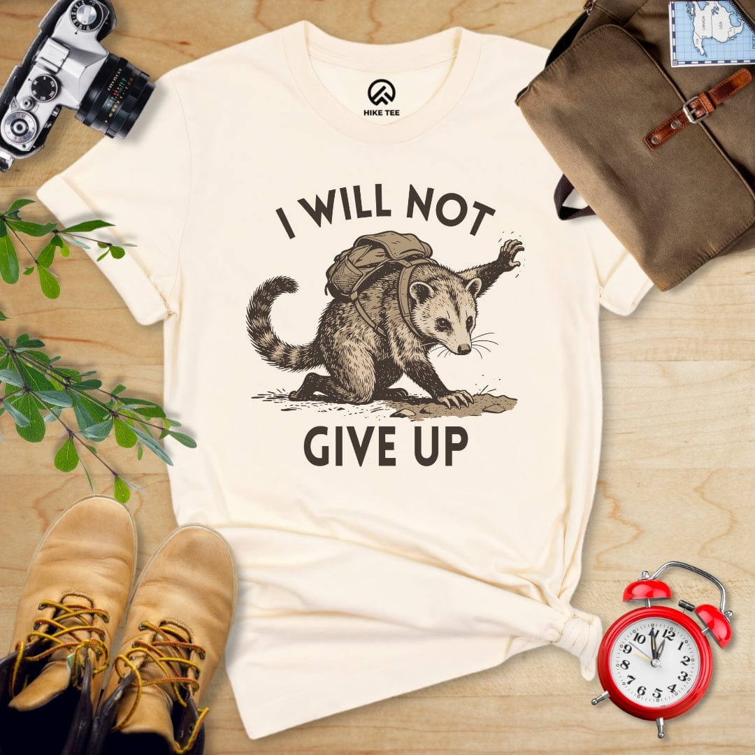 Hike Tee T-Shirt Natural / S I Will Not Possum Shirt
