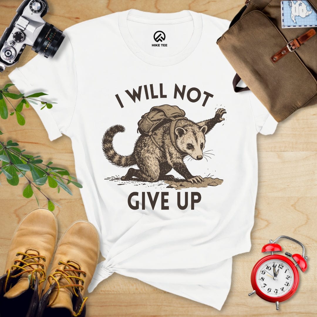 Hike Tee T-Shirt White / S I Will Not Possum Shirt