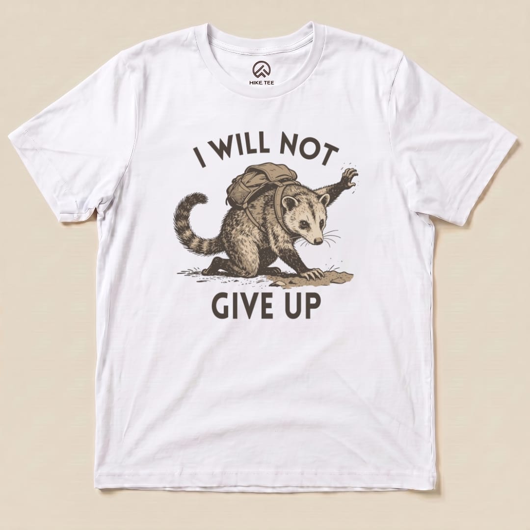 Hike Tee T-Shirt White / S I Will Not Possum Shirt