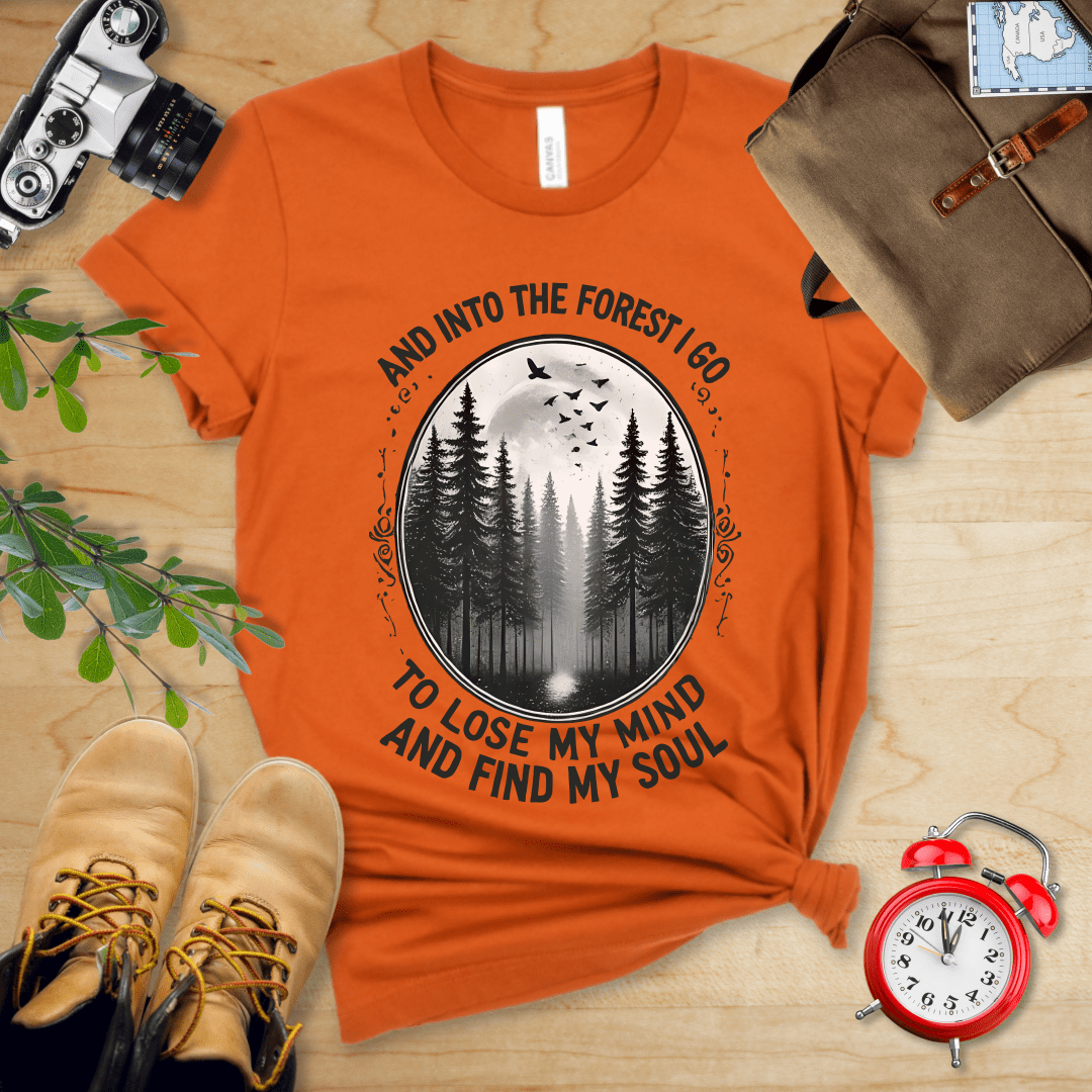 Printify T-Shirt Autumn / S In Forest I Go Shirt