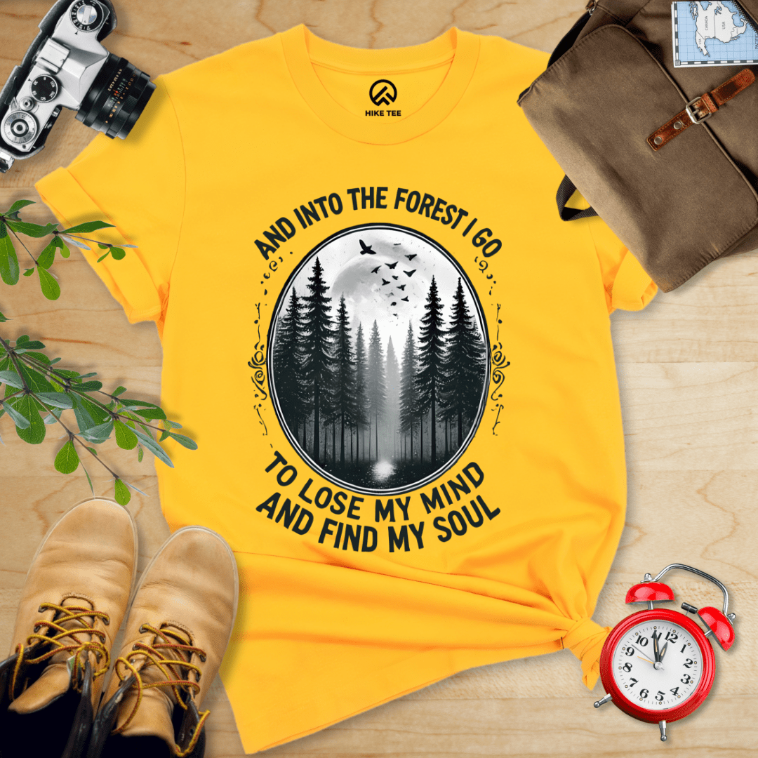 Hike Tee T-Shirt Gold / S In Forest I Go Shirt