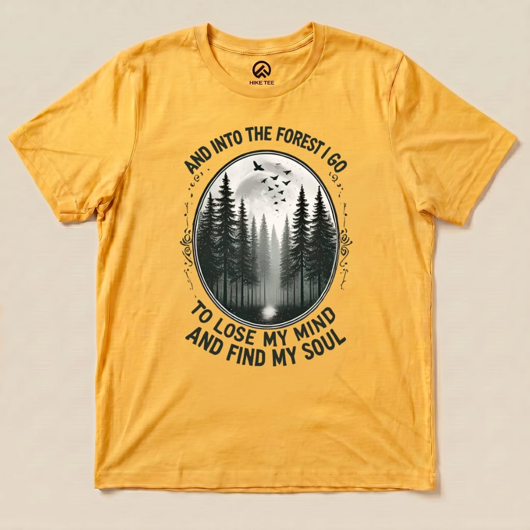 Hike Tee T-Shirt Gold / S In Forest I Go Shirt