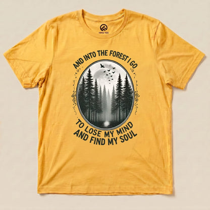 Hike Tee T-Shirt Gold / S In Forest I Go Shirt