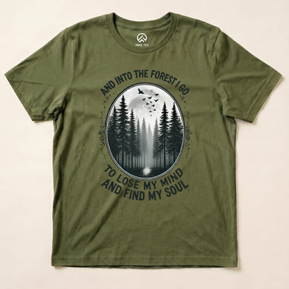 Hike Tee T-Shirt Military Green / S In Forest I Go Shirt