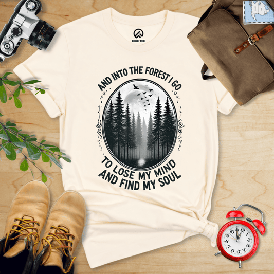 Hike Tee T-Shirt Natural / S In Forest I Go Shirt