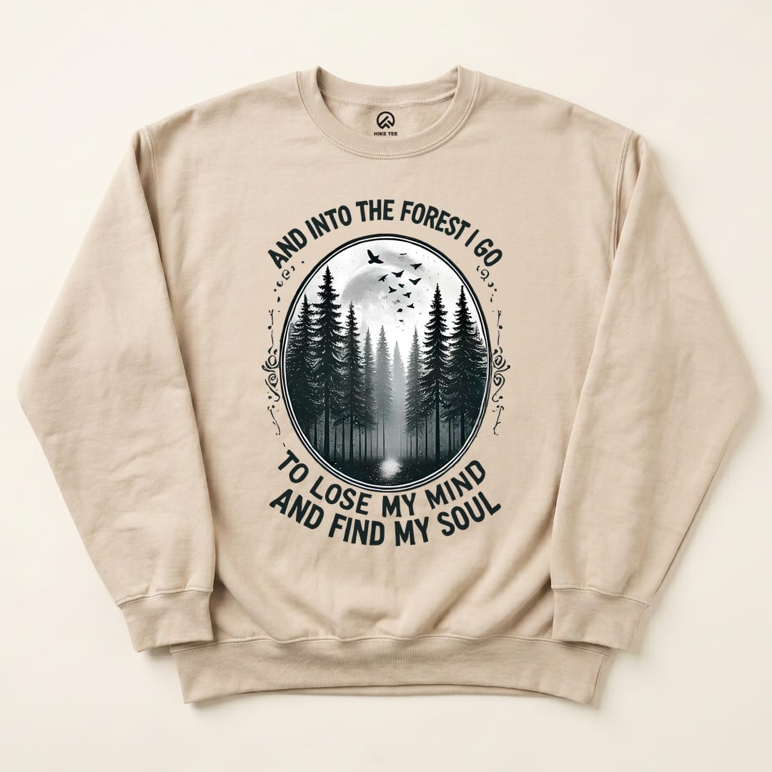 In Forest I Go Sweatshirt - Sand