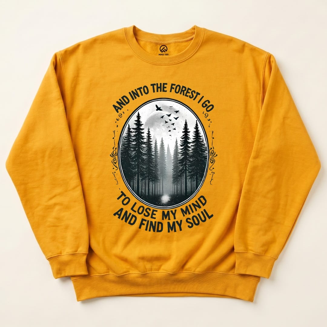 In Forest I Go Sweatshirt - Gold