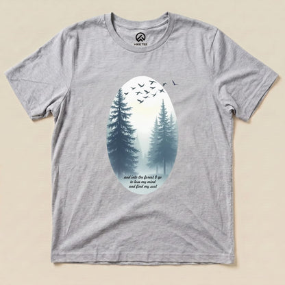 In The Forest I Go Shirt Hike Tee T-Shirt Athletic Heather / S