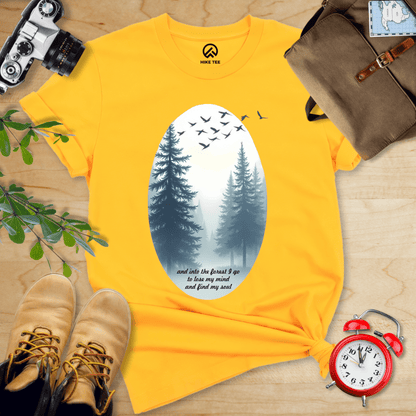 Hike Tee T-Shirt Gold / S In The Forest I Go Shirt