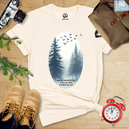 Hike Tee T-Shirt Natural / S In The Forest I Go Shirt