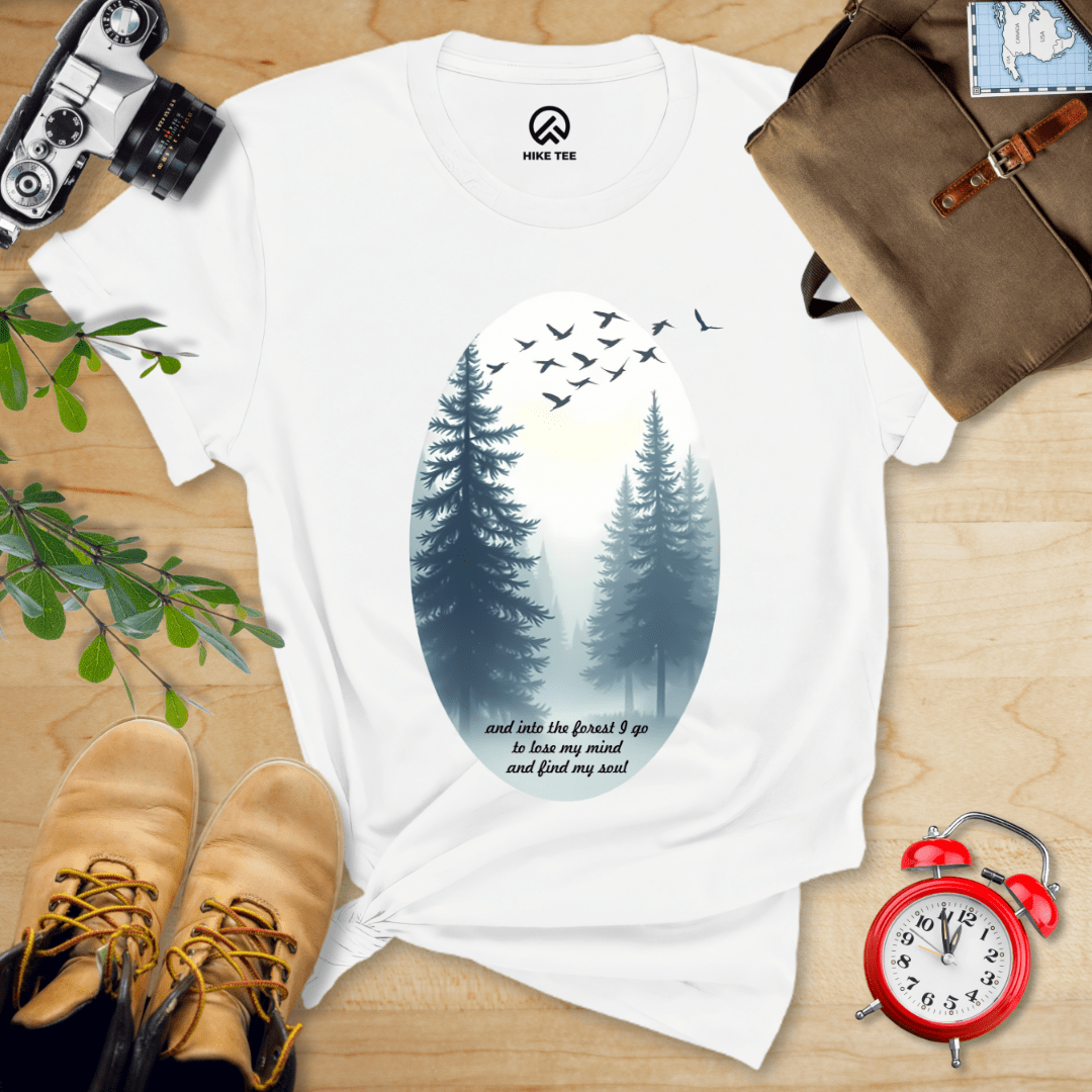 Hike Tee T-Shirt White / S In The Forest I Go Shirt