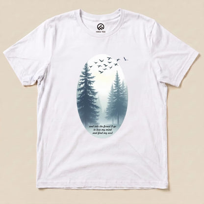 In The Forest I Go Shirt Hike Tee T-Shirt White / S