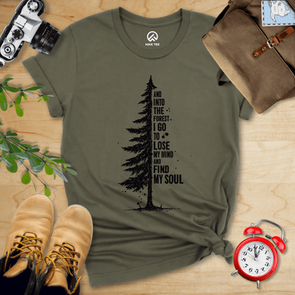 Printify T-Shirt Military Green / S In The Forest Shirt