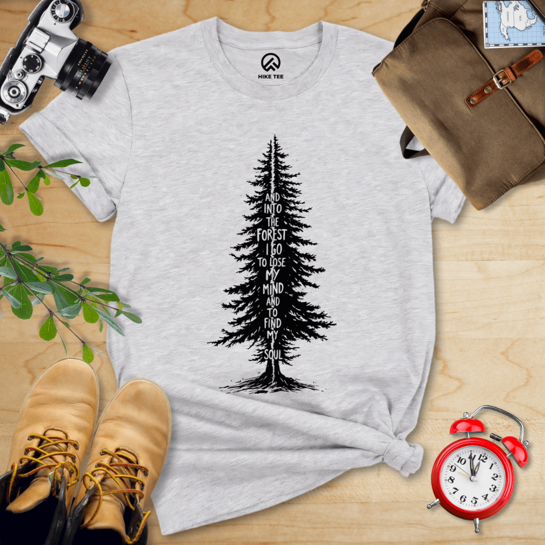 Hike Tee T-Shirt Athletic Heather / S In To The Forest Shirt