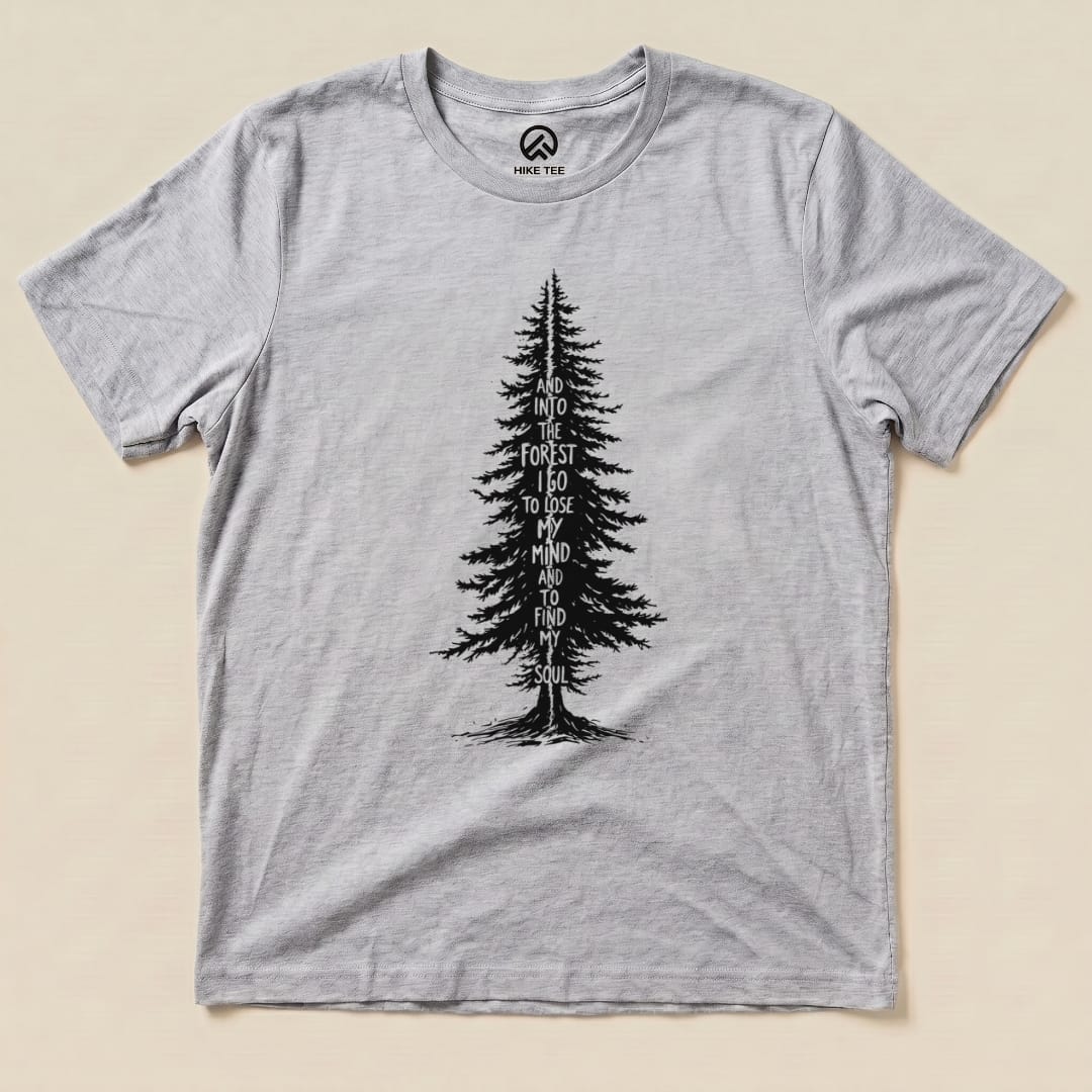 Hike Tee T-Shirt Athletic Heather / S In To The Forest Shirt