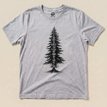 Hike Tee T-Shirt Athletic Heather / S In To The Forest Shirt
