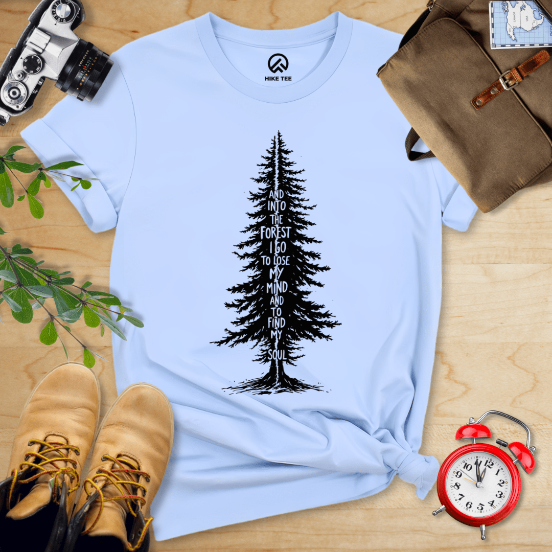 Hike Tee T-Shirt Baby Blue / S In To The Forest Shirt