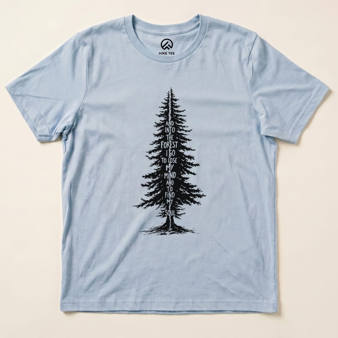 Hike Tee T-Shirt Baby Blue / S In To The Forest Shirt