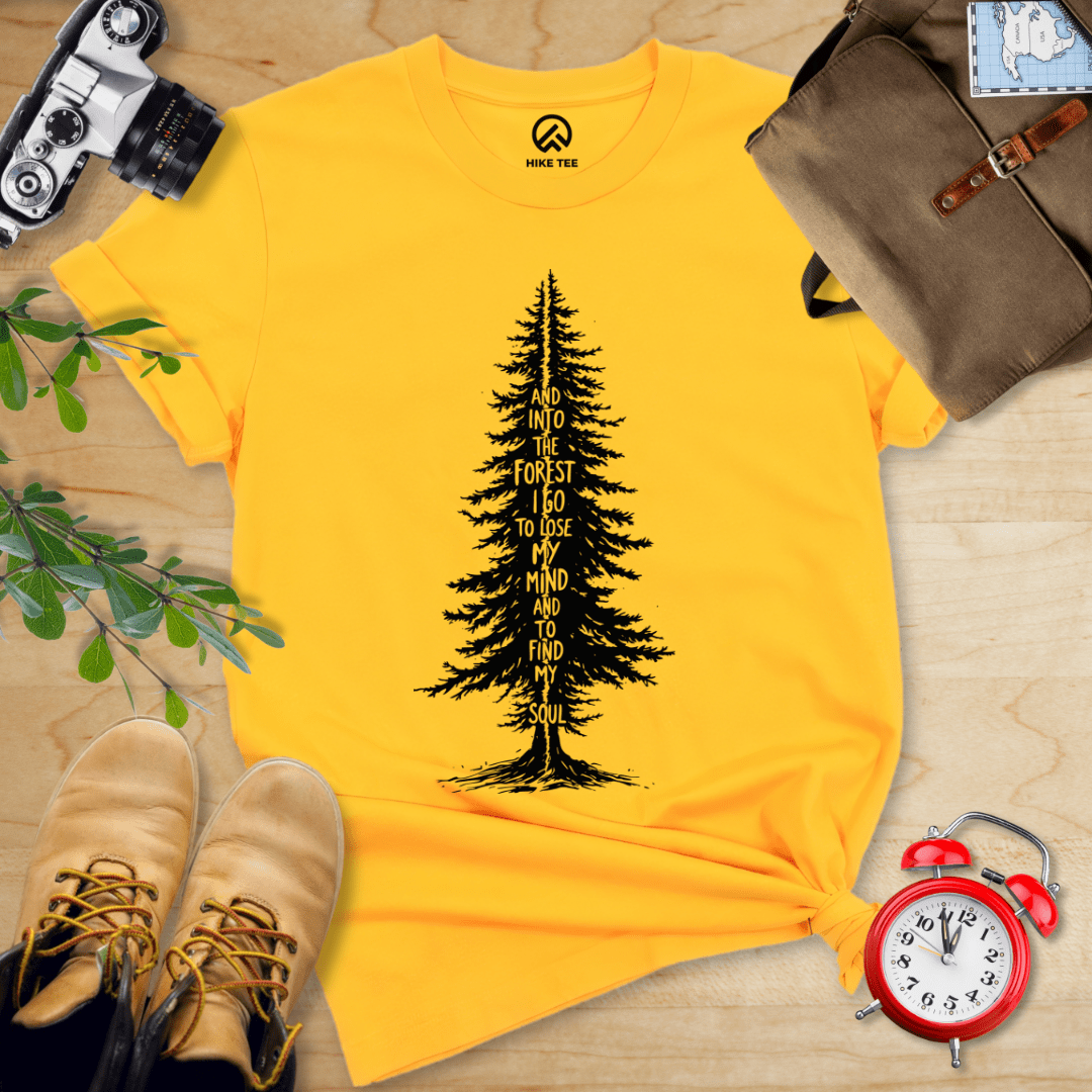Hike Tee T-Shirt Gold / S In To The Forest Shirt