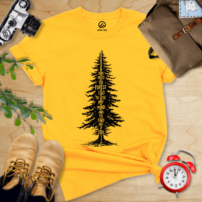Hike Tee T-Shirt Gold / S In To The Forest Shirt