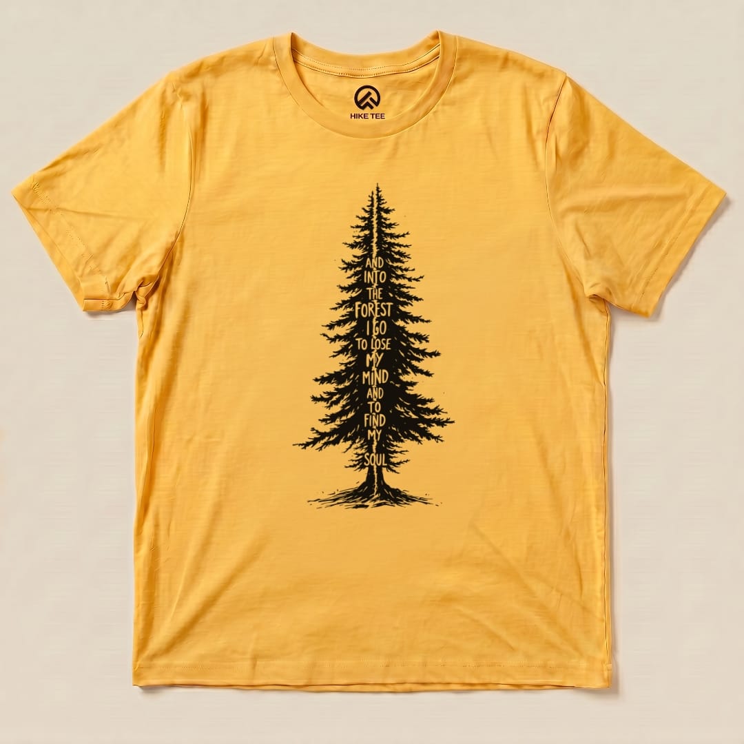 Hike Tee T-Shirt Gold / S In To The Forest Shirt