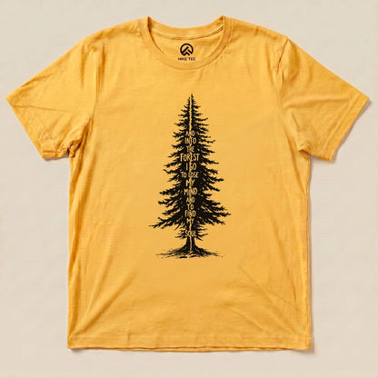 Hike Tee T-Shirt Gold / S In To The Forest Shirt