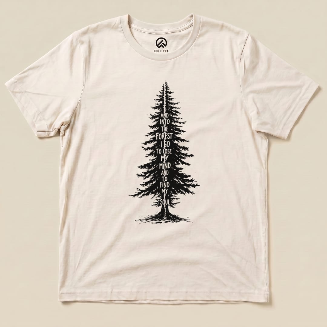 Hike Tee T-Shirt Natural / S In To The Forest Shirt