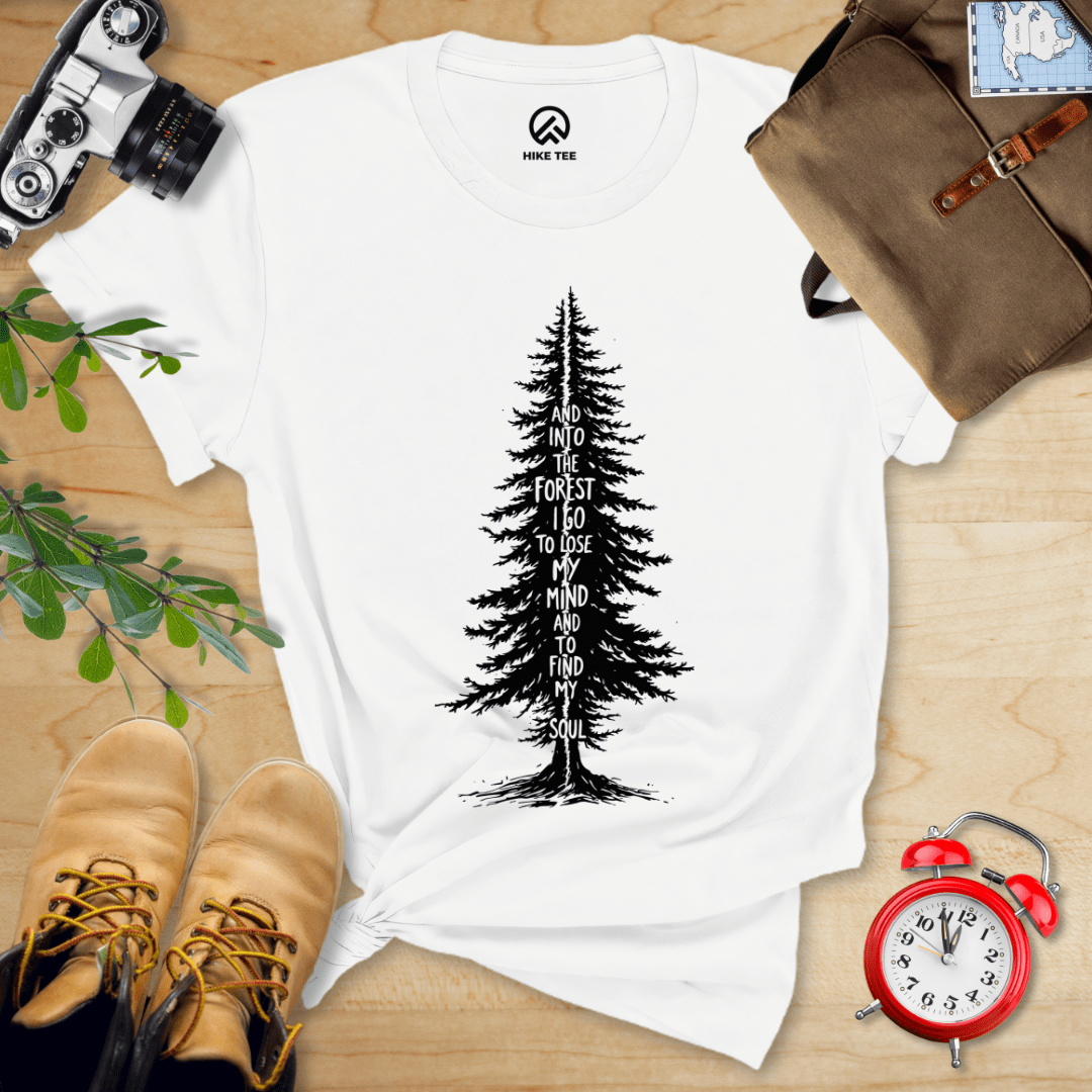 Hike Tee T-Shirt White / S In To The Forest Shirt
