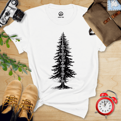 Hike Tee T-Shirt White / S In To The Forest Shirt