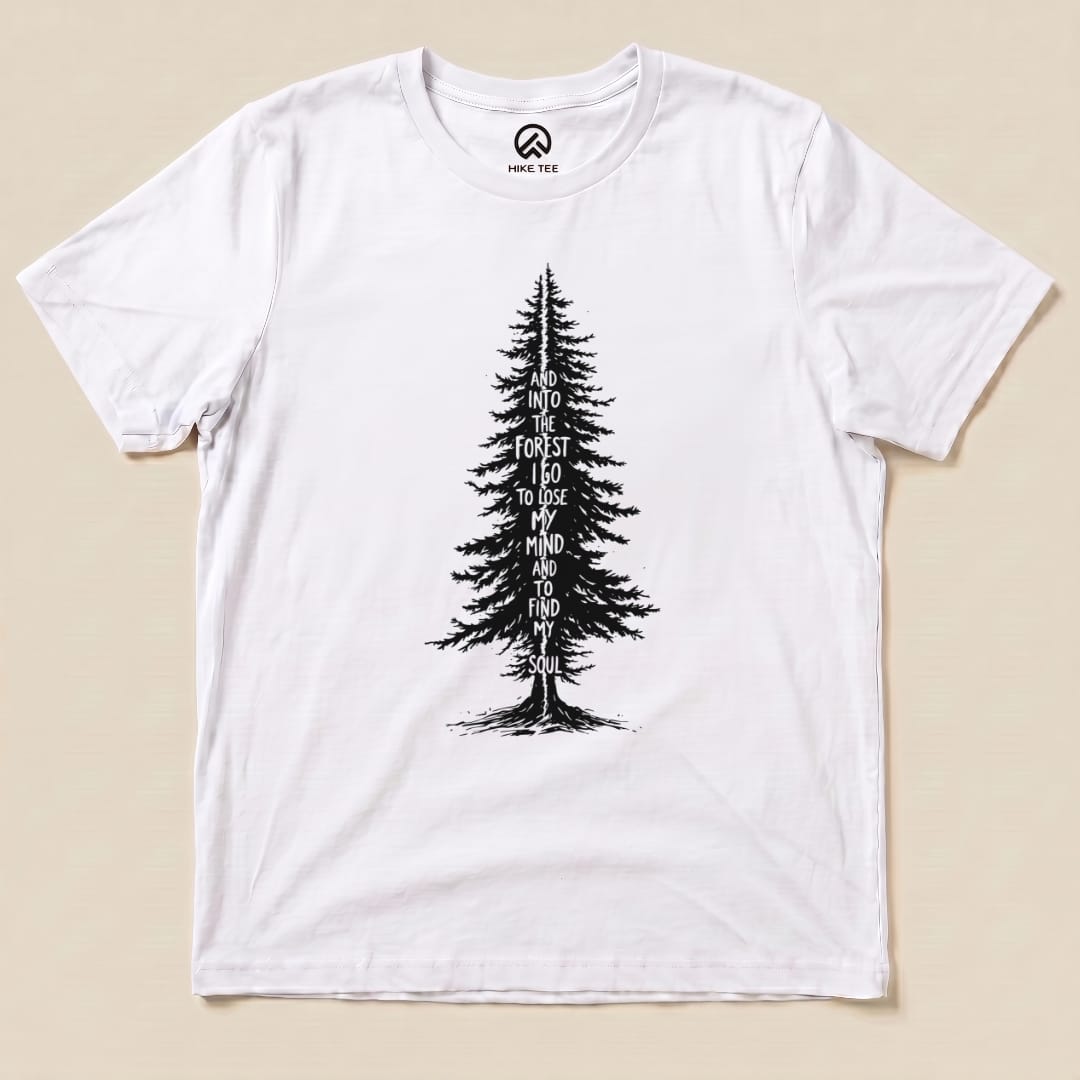 Hike Tee T-Shirt White / S In To The Forest Shirt