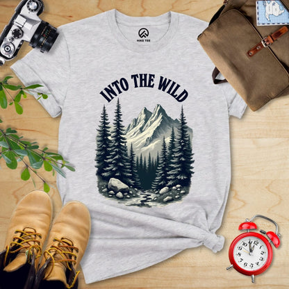 Hike Tee T-Shirt Athletic Heather / S Into The Wild Shirt