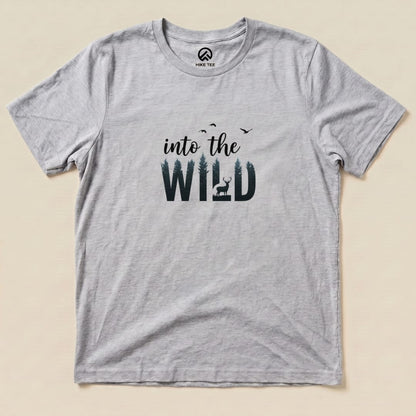 Into the wild Shirt Hike Tee T-Shirt Athletic Heather / S