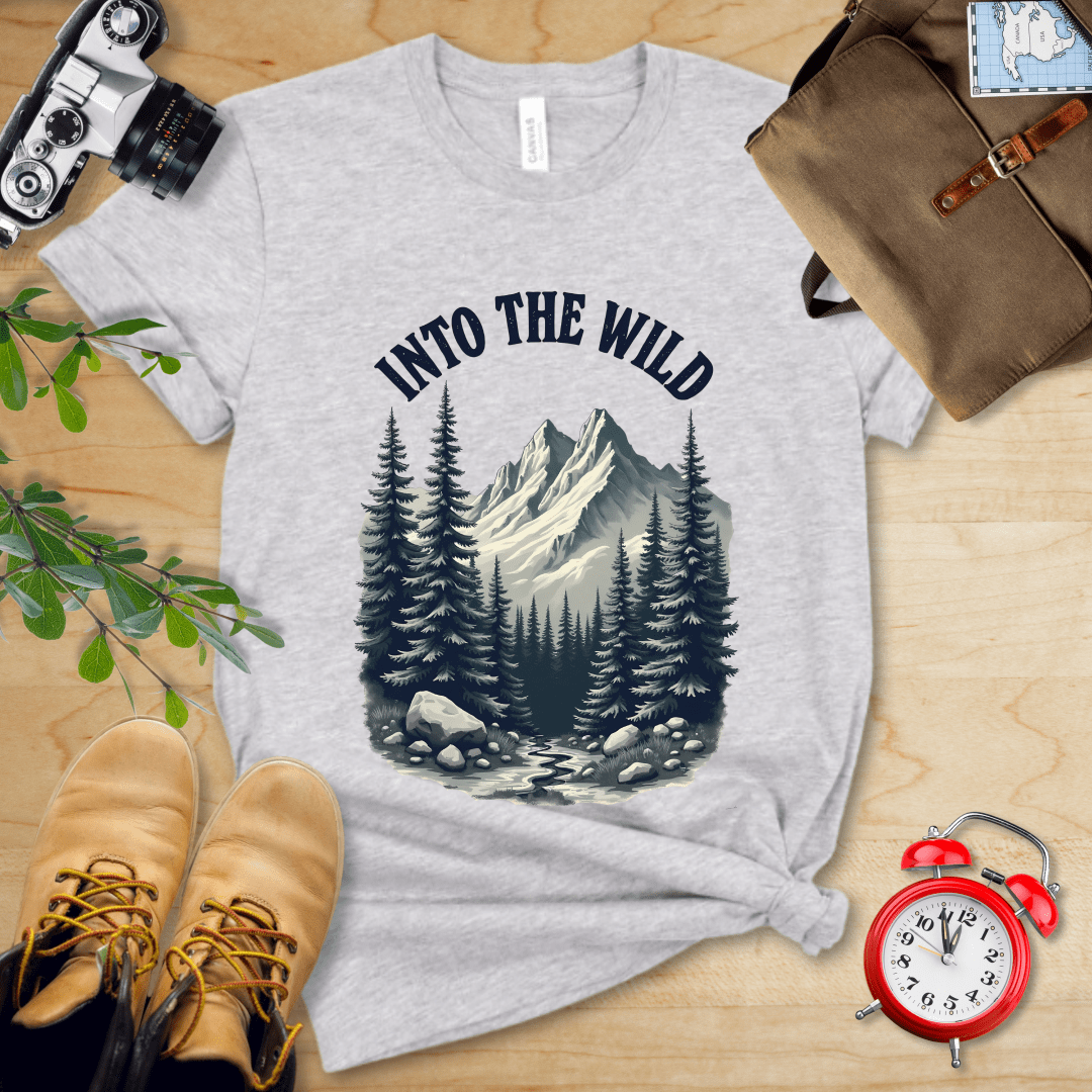 Printify T-Shirt Athletic Heather / S Into The Wild Shirt