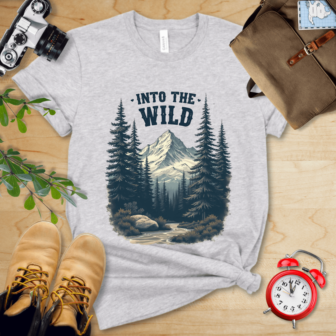 Printify T-Shirt Athletic Heather / S Into the Wild Shirt