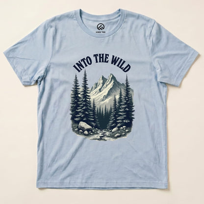 Into The Wild Shirt Hike Tee T-Shirt Baby Blue / S