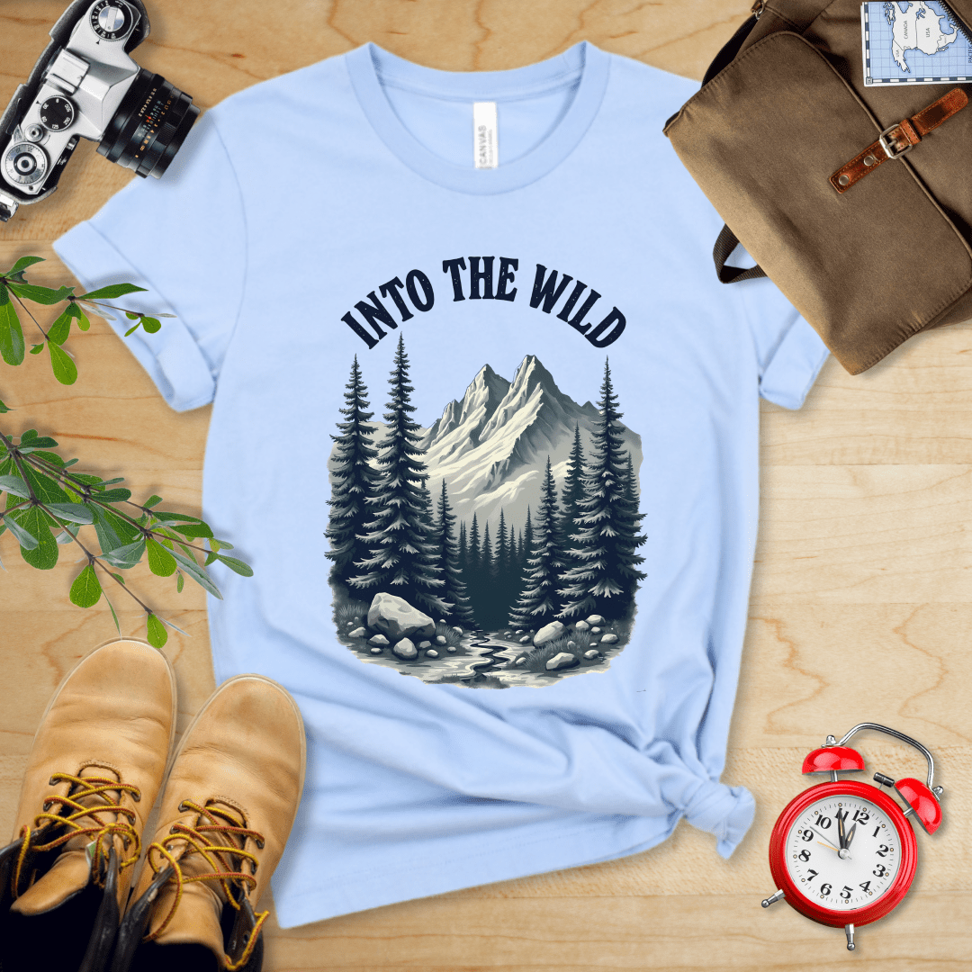 Printify T-Shirt Baby Blue / S Into The Wild Shirt