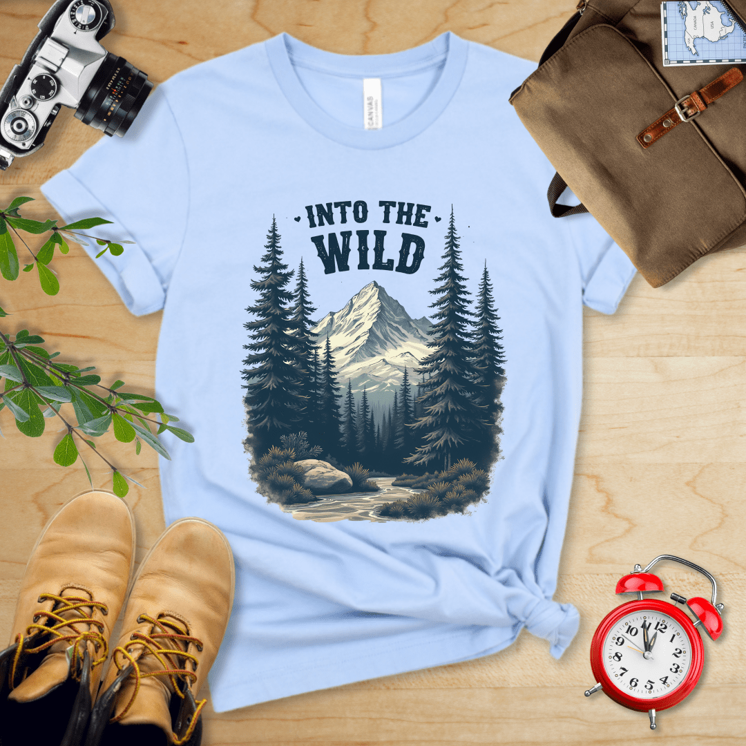 Printify T-Shirt Baby Blue / S Into the Wild Shirt