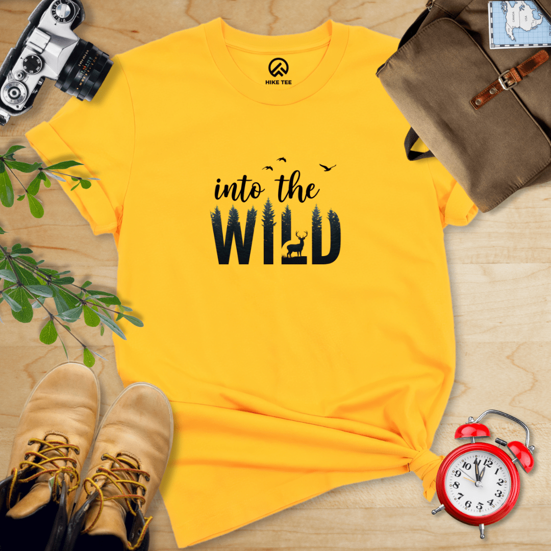 Hike Tee T-Shirt Gold / S Into the wild Shirt