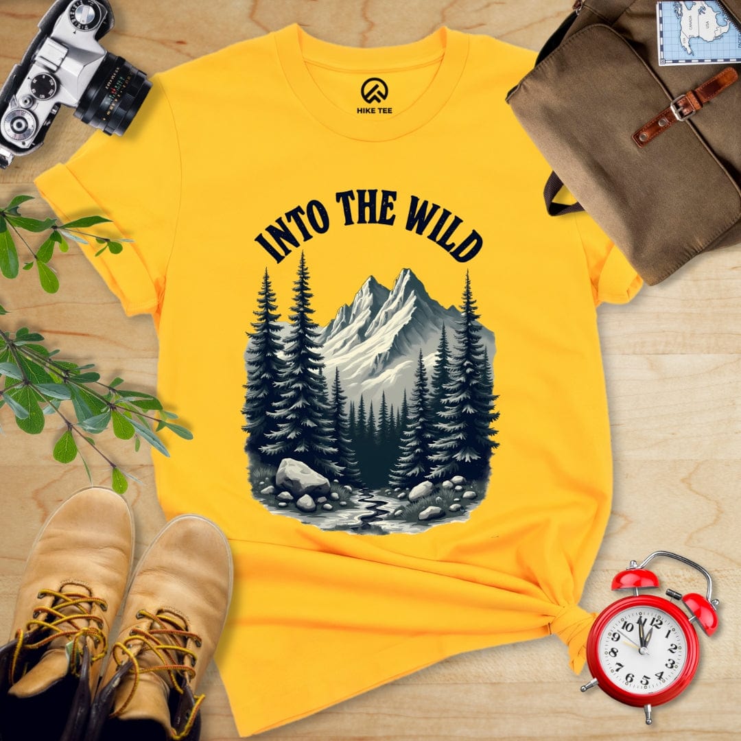 Hike Tee T-Shirt Gold / S Into The Wild Shirt