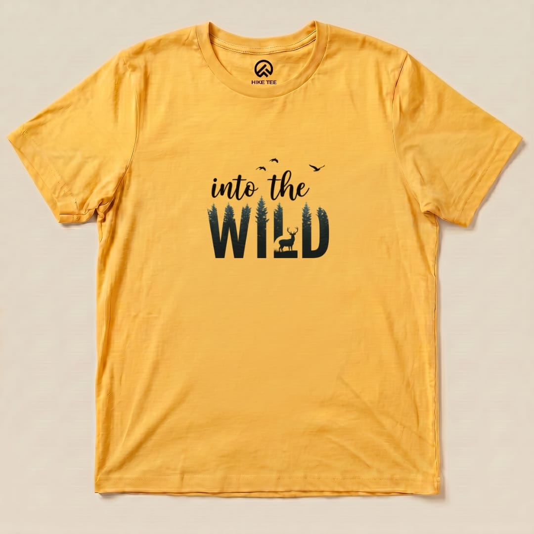 Into the wild Shirt Hike Tee T-Shirt Gold / S