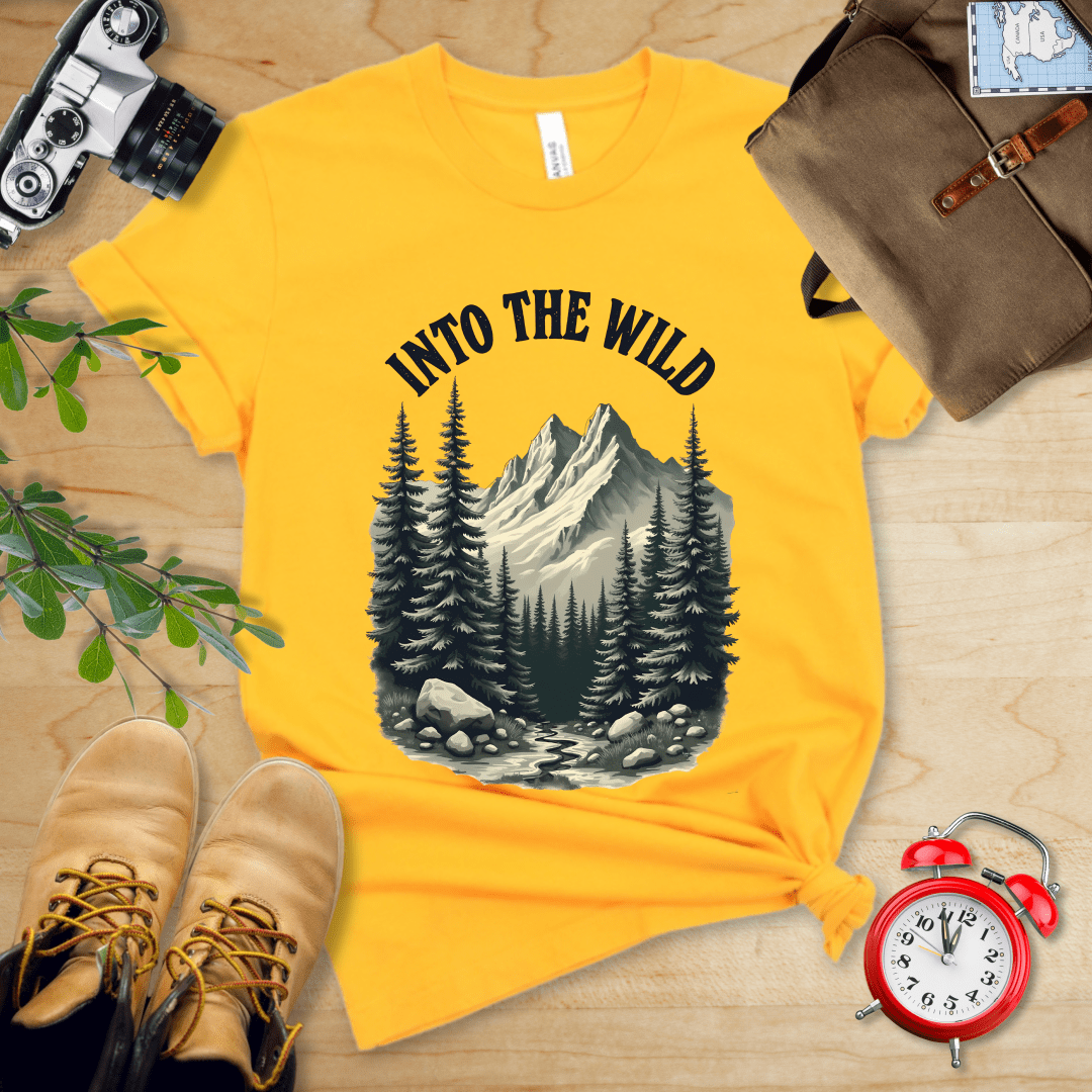 Printify T-Shirt Gold / S Into The Wild Shirt