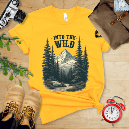 Printify T-Shirt Gold / S Into the Wild Shirt