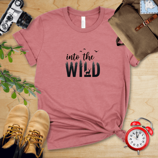 Hike Tee T-Shirt Heather Mauve / S Into the wild Shirt