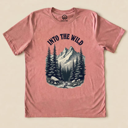 Into The Wild Shirt Hike Tee T-Shirt Heather Mauve / S