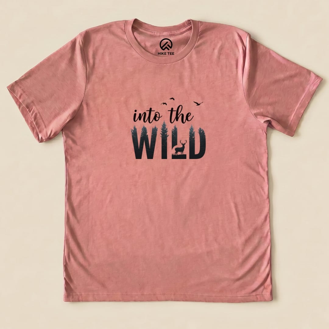 Into the wild Shirt Hike Tee T-Shirt Heather Mauve / S