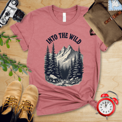 Printify T-Shirt Heather Mauve / S Into The Wild Shirt