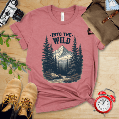 Printify T-Shirt Heather Mauve / S Into the Wild Shirt