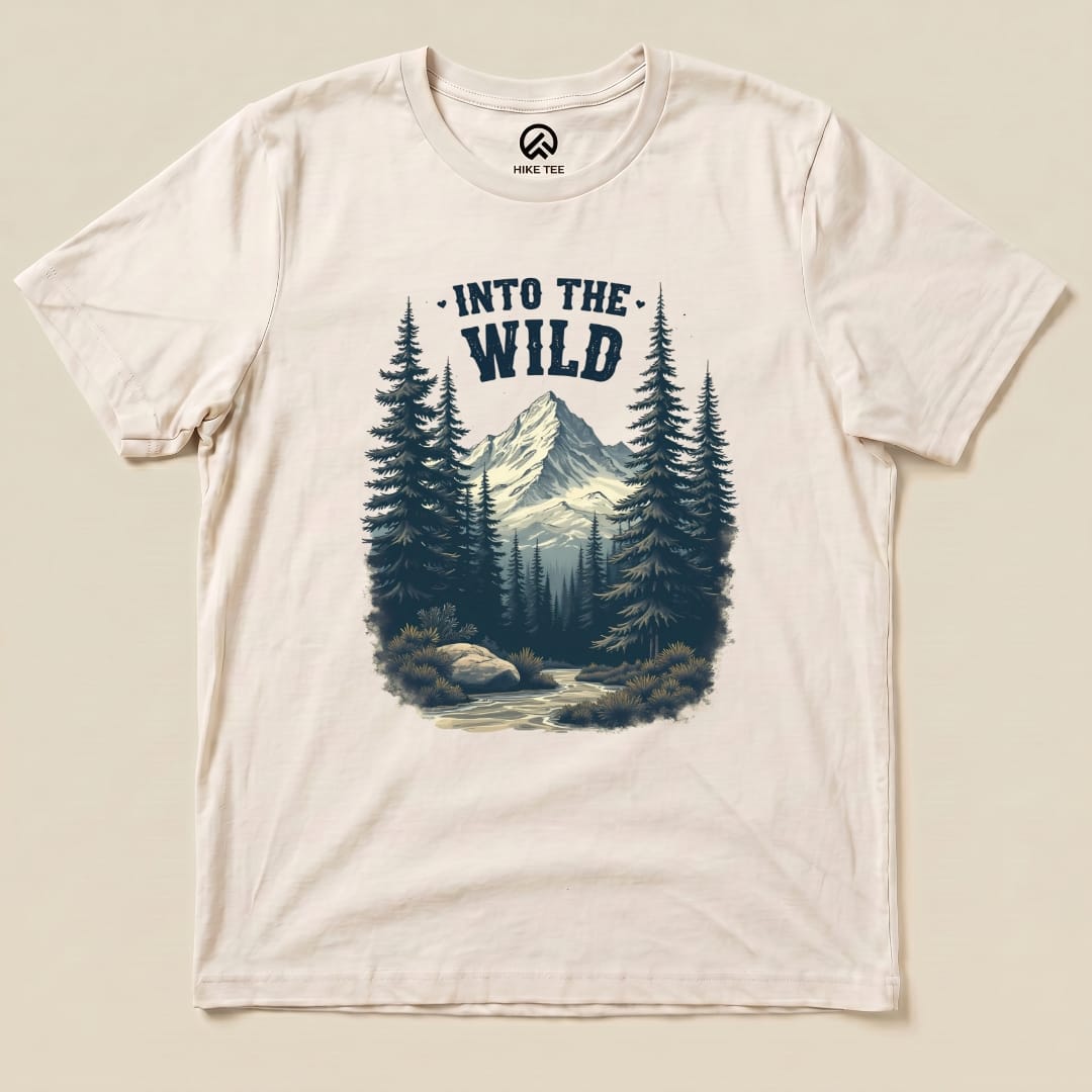 Into the Wild Shirt Hike Tee T-Shirt Natural / S
