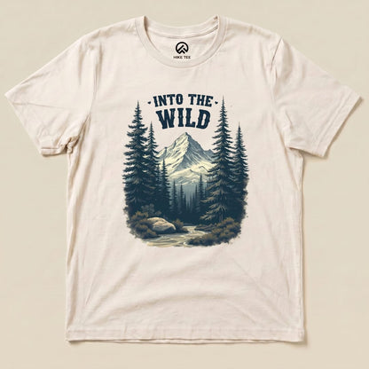 Into the Wild Shirt Hike Tee T-Shirt Natural / S