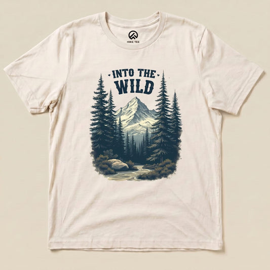 Into the Wild Shirt Hike Tee T-Shirt Natural / S